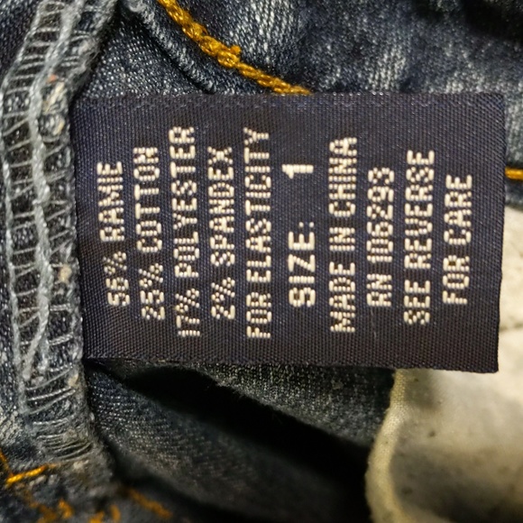 Angels Stretchy Low-rise Bootcut Blue Size 1 Women's Jeans - Picture 8 of 8